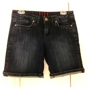 Crop/Bermuda jean shorts
